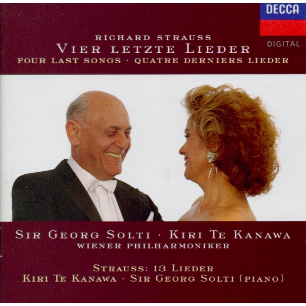 STRAUSS - Te Kanawa - Vier letzte Lieder (Quatre derniers lieder), pour..